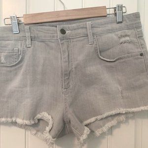 Joe's Jeans Gray High Rise Jean Shorts
